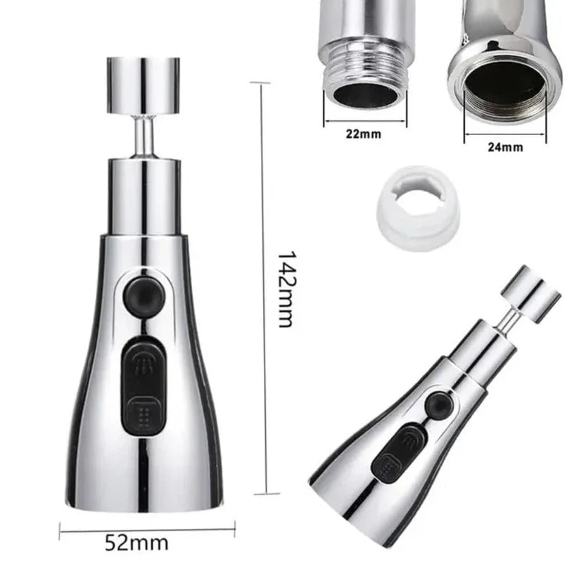 Flexible Tap Extension | Rotate, Rinse & Save Water