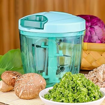 Buy 1 Get 1 FREE – Handy Pro Chopper & Compact Chopper Combo (1000ML Each) | Manual Chopper Cutter with Stainless Steel Blades & Whisker | Pack of 2