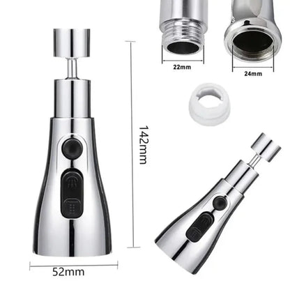 Flexible Tap Extension | Rotate, Rinse & Save Water