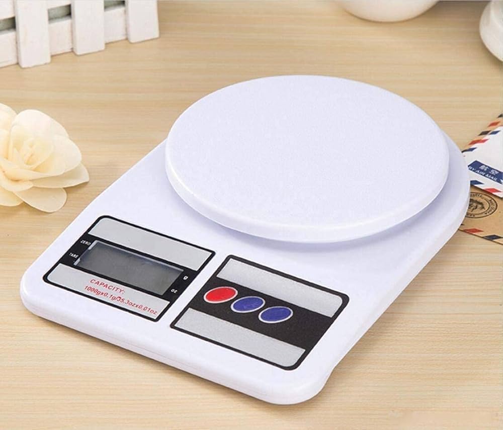 Portable Digital Kitchen Food Weighing Scale, for Healthy Living, Home Baking, Cooking, Fitness & Balanced Diet, Range of 1g - 10kg