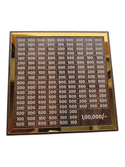 1 Lakh Wooden Money Saver Bank