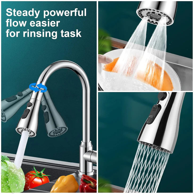 Flexible Tap Extension | Rotate, Rinse & Save Water