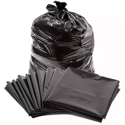 Premium Biodegradable Garbage Bags/Trash Bag - Black Color 19 X 21 Inches (Medium Size)