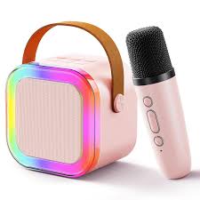 Karaoke Bluetooth Speaker with Microphone & LED Lights