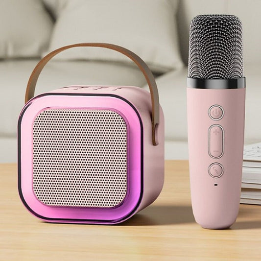 Karaoke Bluetooth Speaker with Microphone & LED Lights