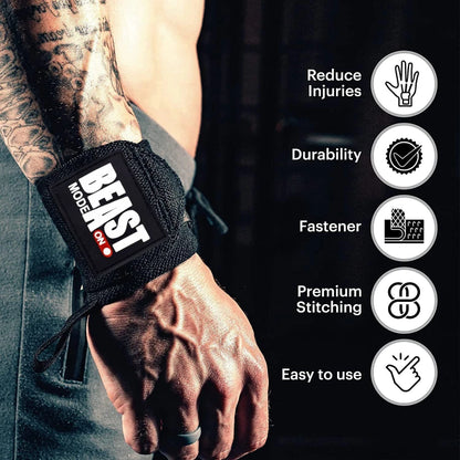 FITNESS Wrist Straps For Gym, Wrist Band For Gym