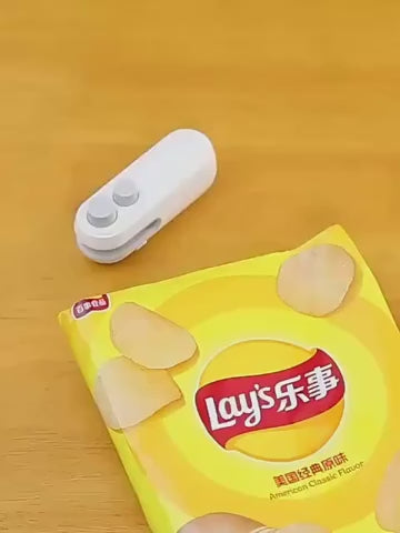 Portable Mini Sealing Machine 2 in 1 USB Rechargeable.