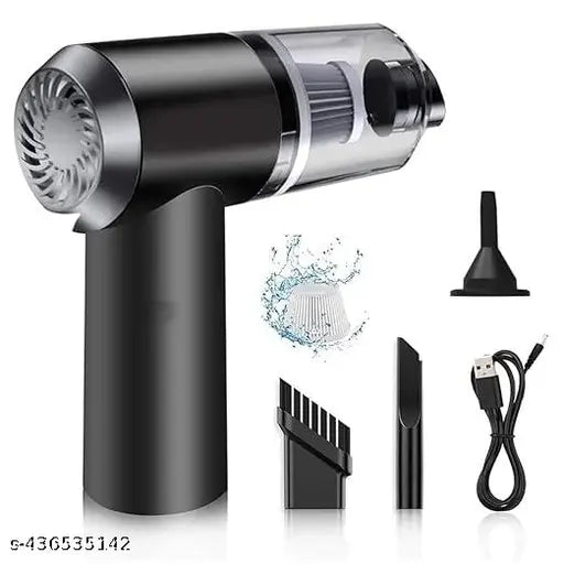 3 IN 1 Portable Car Vacuum Cleaner with Blower | USB Rechargeable Wireless Handheld Car Vacuum Cleaner Traveling, Portable, Rechargeable