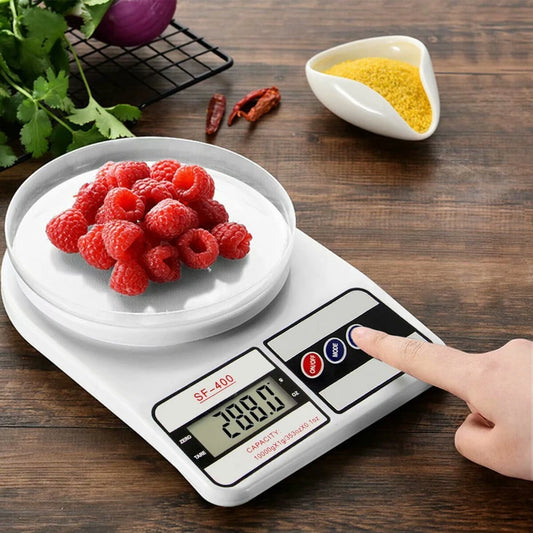 Portable Digital Kitchen Food Weighing Scale, for Healthy Living, Home Baking, Cooking, Fitness & Balanced Diet, Range of 1g - 10kg