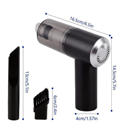 3 IN 1 Portable Car Vacuum Cleaner with Blower | USB Rechargeable Wireless Handheld Car Vacuum Cleaner Traveling, Portable, Rechargeable